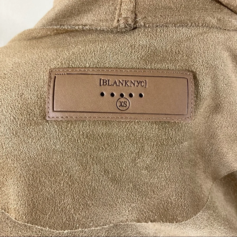 Blank NYC Drape Front Faux Suede Jacket - Picture 14 of 14